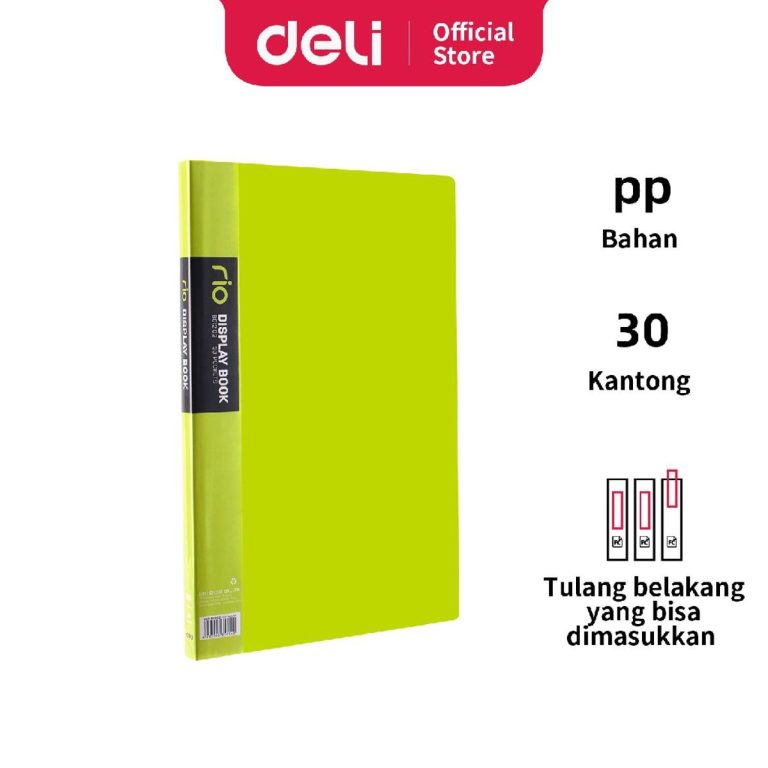 Deli EB01402 Display Book Clear Holder-Rio FC 60Pocket (Any color)