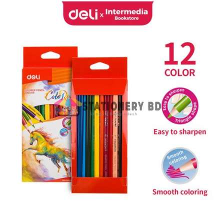 Deli EC00300 Colored Pencil 12 Pcs