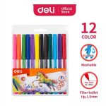 Deli EC10003 Water Color Pen Felt Pen 12 color