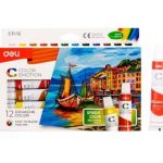 Deli EC11-12 Gouache 12ml/12 colors Tube