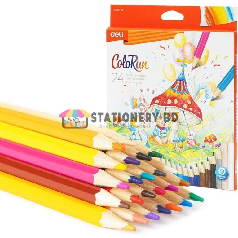 Deli EC130-24 Color Pencil Set 24 Colors