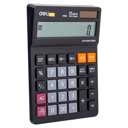 Deli EM01420 Desk Calculator Plastic-12 Digits