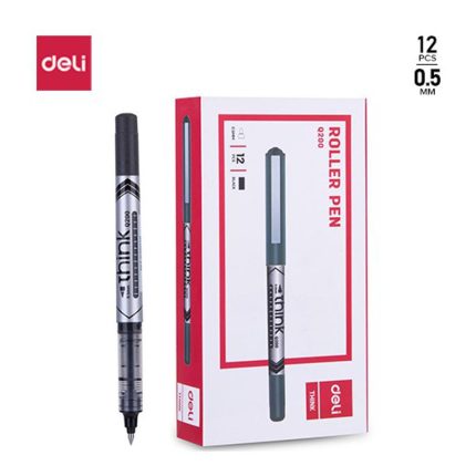 Deli EQ20020 Think Roller Pen Black | Pack of 01 Pcs