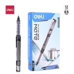 Deli EQ20220 Mate Roller pen 0.5mm Black | Pack of 12 Pcs