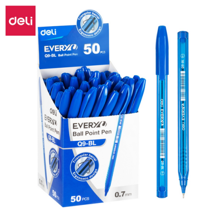 Deli EQ9-BL Ball Point Pens 0.7mm Blue 10 pcs