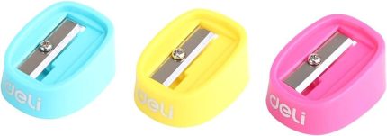 Deli ER00803 Pencil Sharpener 3Pcs - Pink