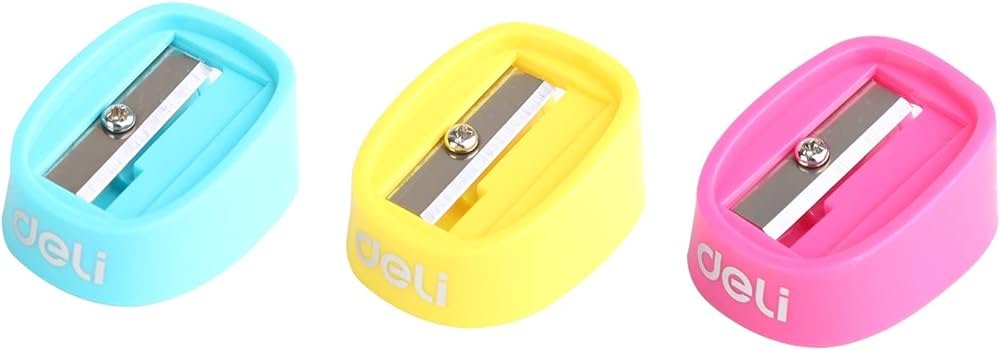 Deli ER00803 Pencil Sharpener 3Pcs - Pink Deli ER00803 Pencil Sharpener 3Pcs - Pink