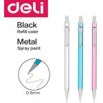 Deli EU999 Metal Mechanical Pencil Black 0.5mm - Blue
