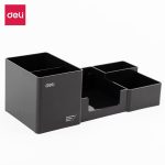 Deli EZ00220 Quali Desk Organizer 6 Compartments Black