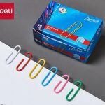Deli I-Select EZ025 Paper Clip 28mm Fill 70pcs For Office Needs Multicolor