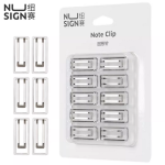 Deli NS106 Silver Metal Paperclip Notes Clip Bookmark U-shaped Needle