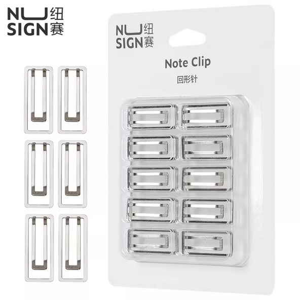 Deli NS106 Silver Metal Paperclip Notes Clip Bookmark U-shaped Needle Deli NS106 Silver Metal Paperclip Notes Clip Bookmark U-shaped Needle