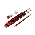 Doms A1 HB Pencil 10 pcs with sharpner and eraser x 10 pack