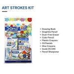 DOMS Art Strokes Kit, 8pcs Set for painting And Drawing