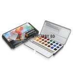 DOMS Artist Watercolor Cakes Metal Tin Pack - 24 Shades