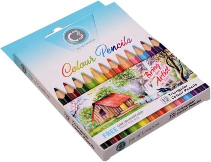 DOMS C3 Colour Pencils 12 Triangular Colour Pencils