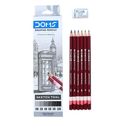 Doms Drawing Pencil 6 pcs with Eraser