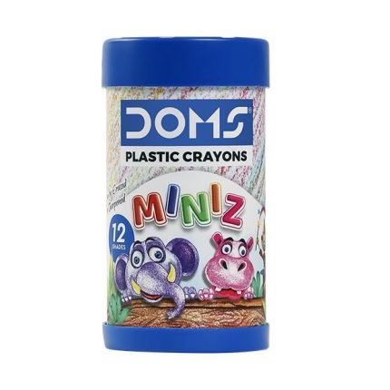 DOMS Plastic Crayons 12 Shades Miniz