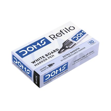 DOMS Refilo White Board Marker Pen 10 Pieces Box