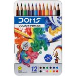 Doms Super Soft 12 Colour Pencil (Flat Tin Box)