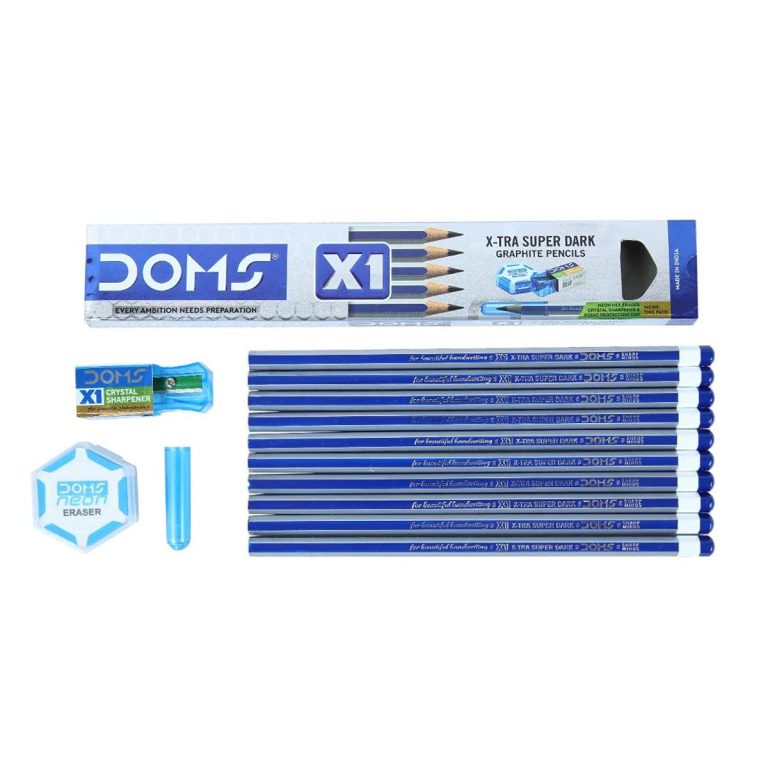 DOMS X1 Pencil 10Pcs per pack x 10 pack