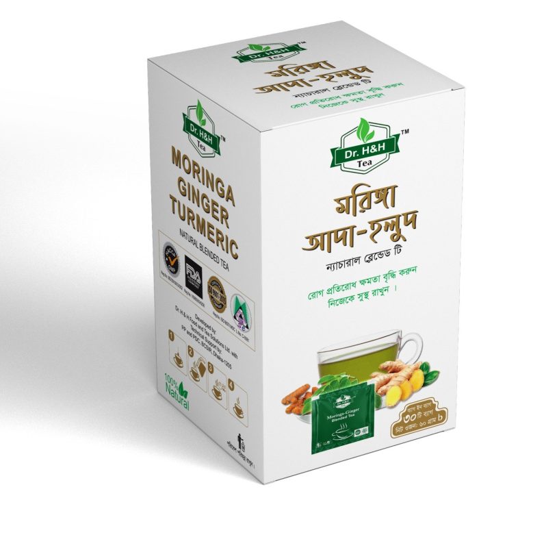 DR H&H Natural Moringa Ada Holud Tea 30Bags