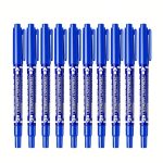 Dual tip Permanent Marker 12 Pcs Blue