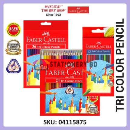 Faber Castell Classic Colour Pencil Long size 24 shade