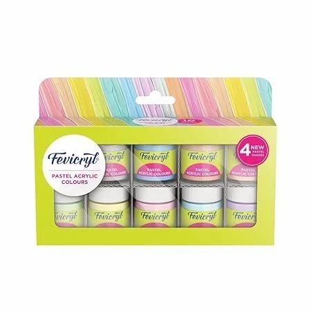 Fevicryl Acrylic Colours Pastel Shade 15ml 10 Shade Fevicryl Acrylic Colours Pastel Shade 15ml 10 Shade