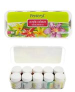 Fevicryl Acrylic Sunflower Kit 10 Shades for clothes & canvas