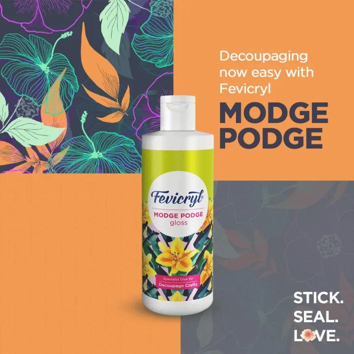 Fevicryl Modge Podge Gloss 120ml Fevicryl Modge Podge Gloss 120ml