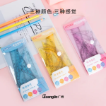 Flexible Geometric Tools 4PCS Ruler Set With 360 Degree Protractor ( Random color )