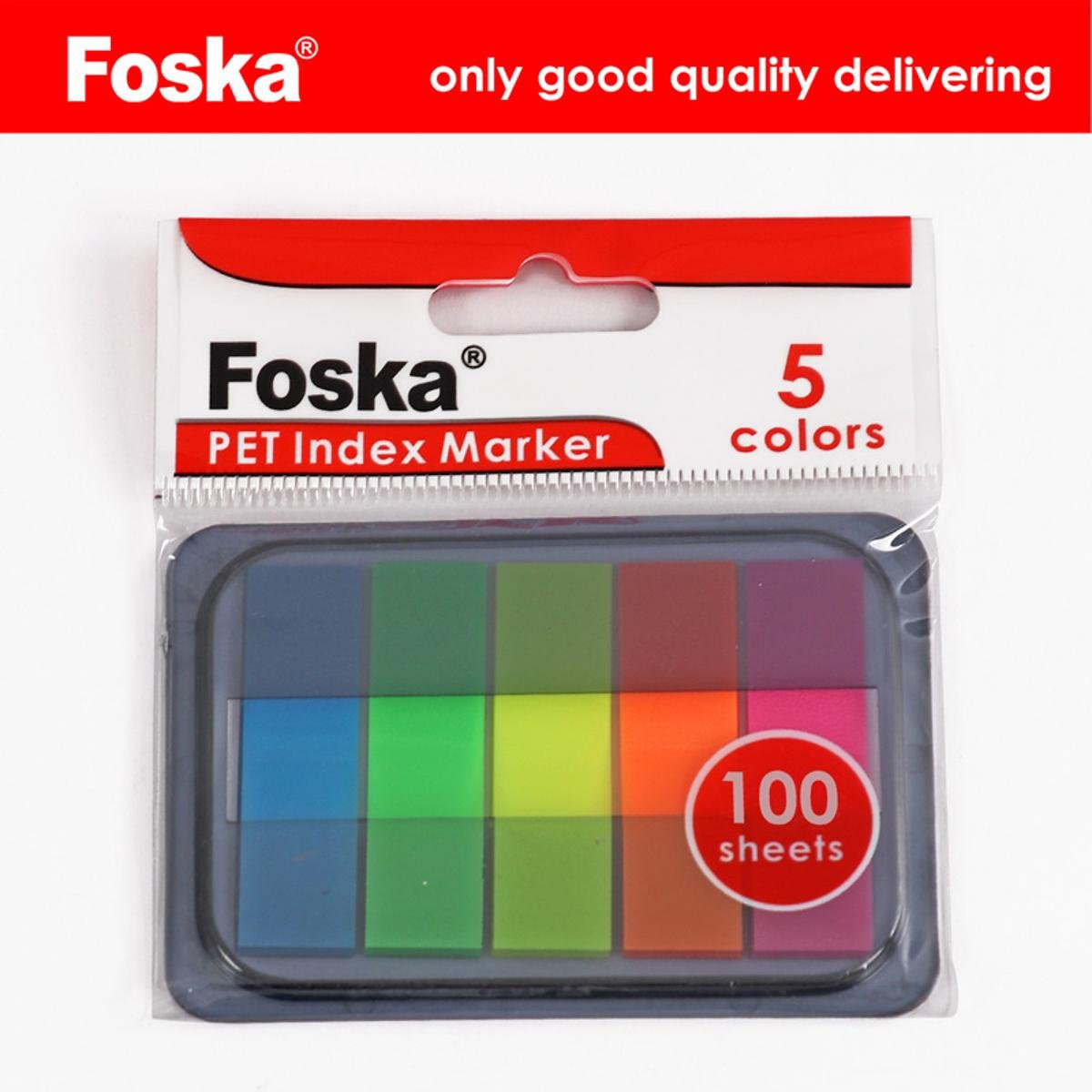 Foska Pet Index Marker 100 Sheets Foska Pet Index Marker 100 Sheets