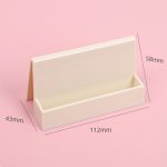 Fresh simple business card case solid color business desktop business card holder card storage box stationery - Beige