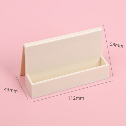 Fresh simple business card case solid color business desktop business card holder card storage box stationery