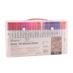 Giorgione 72 Pcs Dual Art Brush Pens Art Markers Set Brush Tip with Fineliner 0.4mm Markers Pen for Writing Drawing Adult Coloring Books Planner Sketch Book Calendar Note