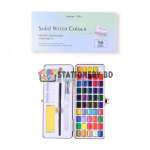 Giorgione G-ZG 50 colors metallic pearlescent solid watercolor paint with water ink brush set with metal box