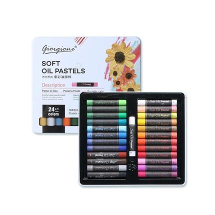 Giorgione High Quality Oil Pastel Crayon Painting Set >Available in 12/24/36/48 Colors >Easily create a three dimensional effect, rich in colors and smooth strokes