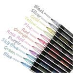 Giorgione Out-Line Colorful Glitter Marker Pen Pack of 12 pcs