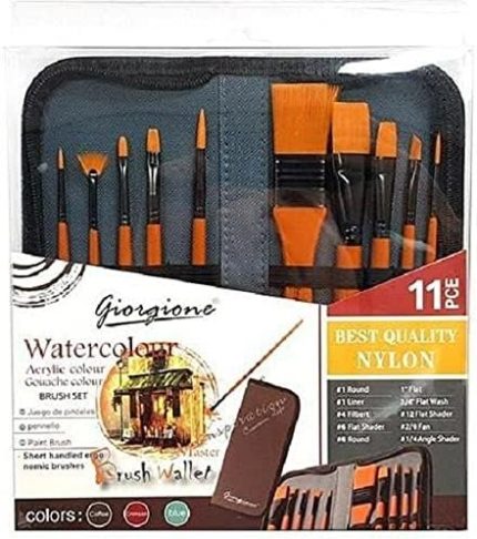 Giorgione Water Color Paint Brushes with wallet