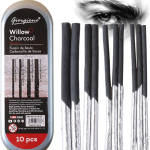 Giorgione Willow Charcoal Sticks 10 Pc For Painting, Sketching, Drawing, Painting