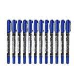 Gxin Dual Tip Cd Marker | Perfect for any kind of use in industry or home or college | Pack of 12 Pcs - Blue