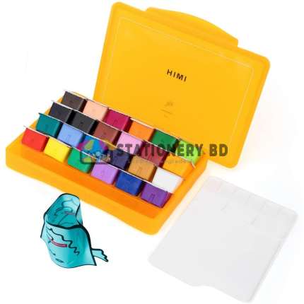 HIMI MIYA Gouache Paint Set, 24 Colors x 30m Jelly Cup Design, Non-Toxic, Perfect for Beginners, Students, Artists