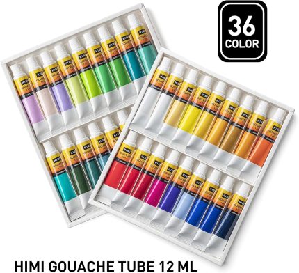 HIMI MiYA Gouache Paint Tubes Set 12ml Tube -18pcs