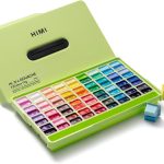 HIMI Twin Cup Jelly Gouache Paint Set, 72 Colors 12g, Jelly Cup Design, Non Toxic Paint for Canvas and Paper, Art Supplies for Professionals (72 Colors)