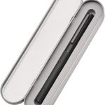 Hongdian H1 Black Aluminum Fountain Pen Extra Fine Nib, Smooth Writing Instrument with Converter and Pen Case Set
