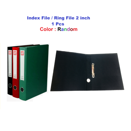 HUAJIE Index File Ring File 2 inch Random Color - 1 Pcs