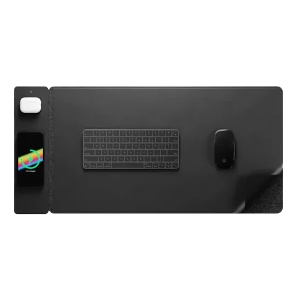 HyperPad Pro PU Leather Desk Pad with Wireless Charging - GadStyle BD