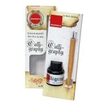 Isomars Dip Pen Wooden Manga Holder Set