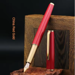 JINHAO 95 Metal Fountain Pen Fine Nib Retro Design Metal Material Elegant Clip Writing Office School Supplies Stationery - Red